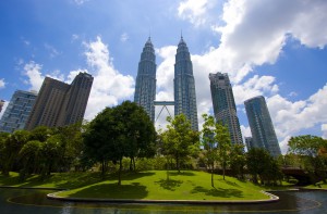 Der Petronas Twin Tower in Kuala Lumpur