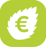Grün & Fair Symbol mit €-Zeichen