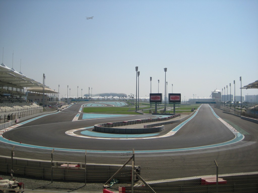 Formel 1 Rennstrecke in Abu Dhabi