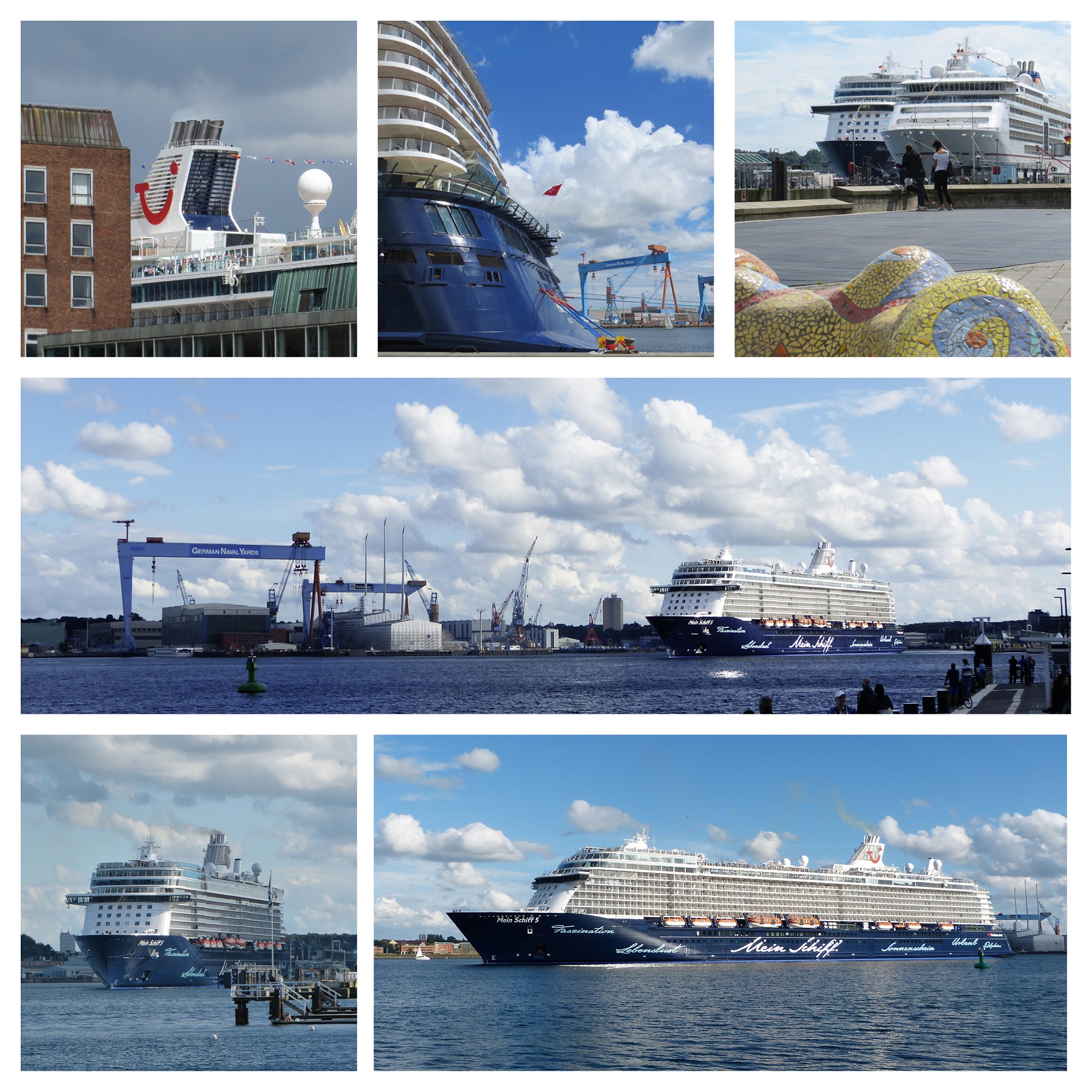 Impressionen von Mein Schiff Häfen wie Kiel
