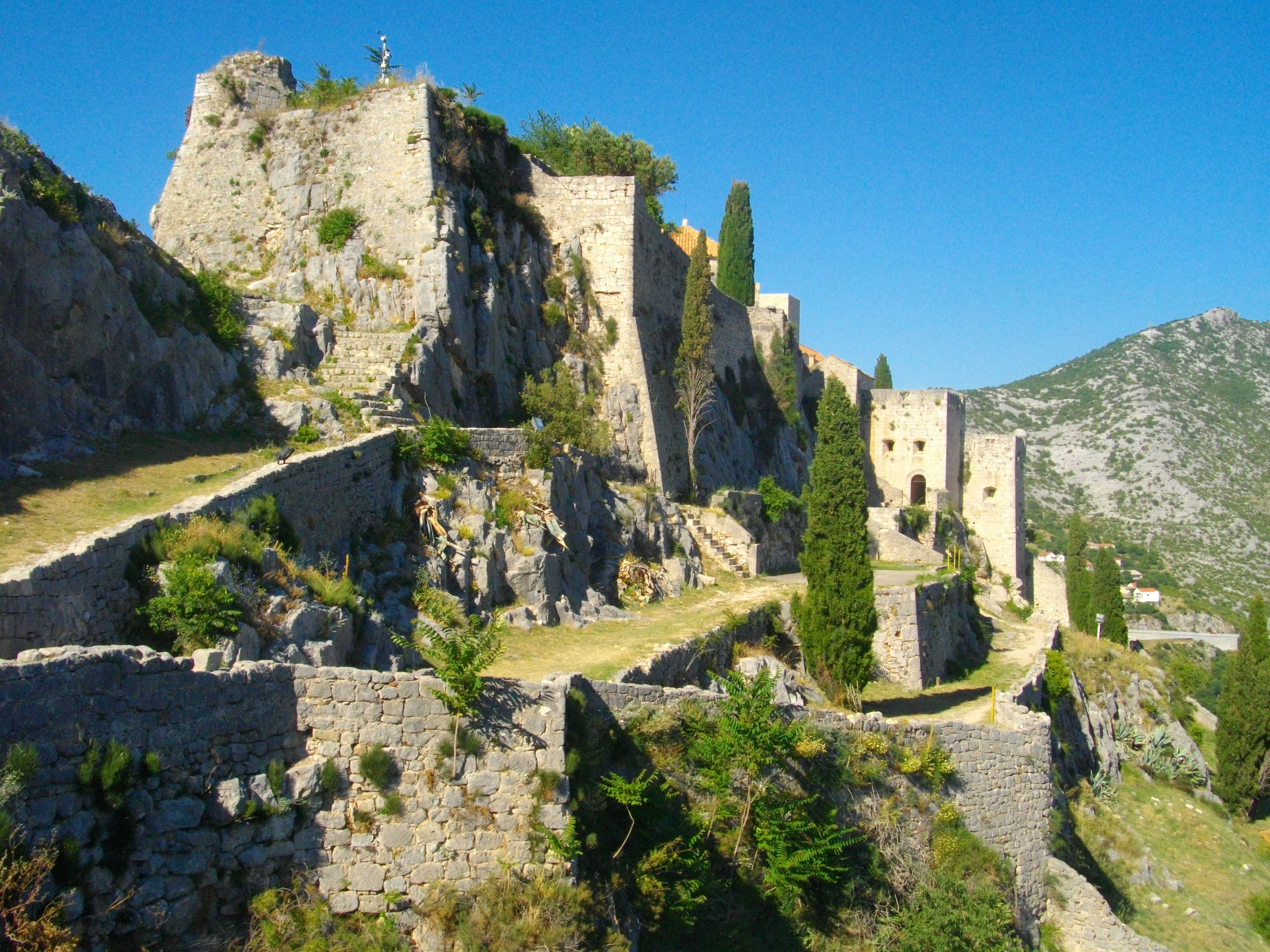 Die Festung Klis im Landesinneren bei Split