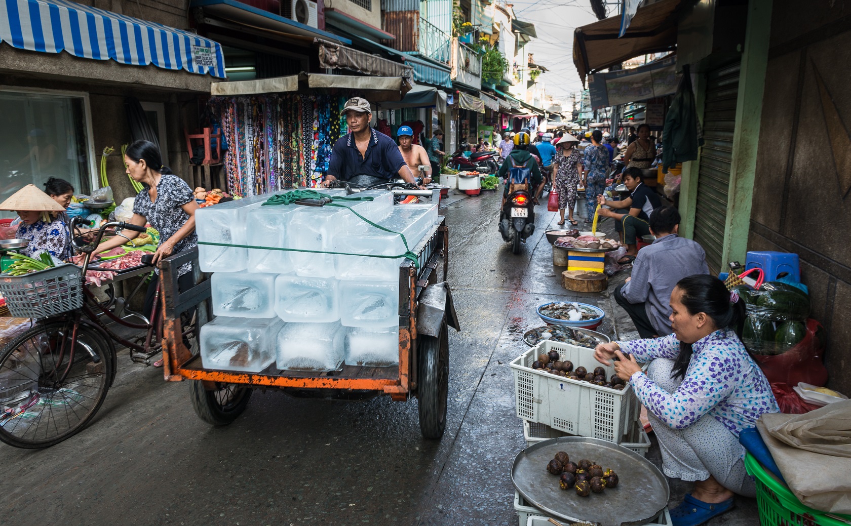 Bunt, laut, voll: Ho-Chi-Minh-Stadts Märkte