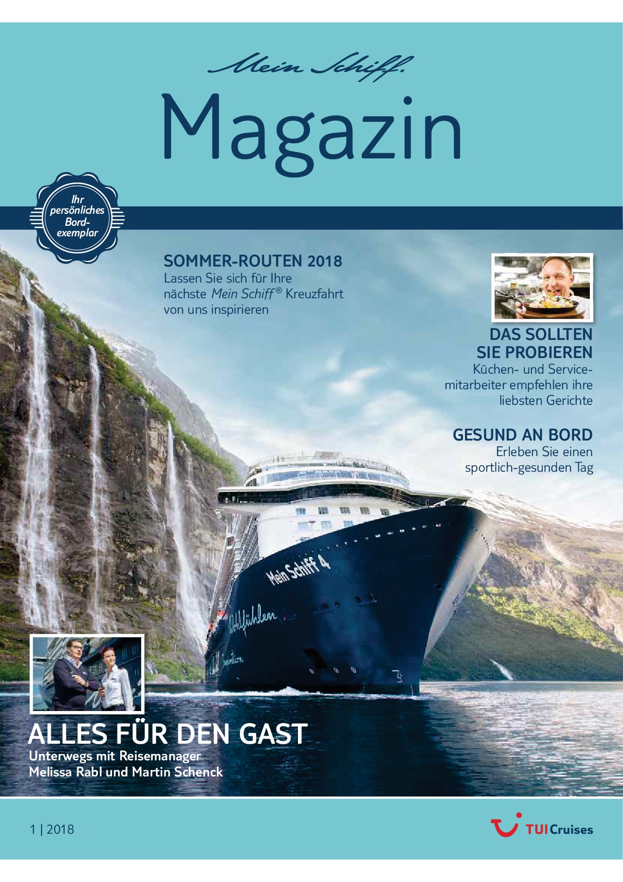 Das Mein Schiff Magazin 1/2018